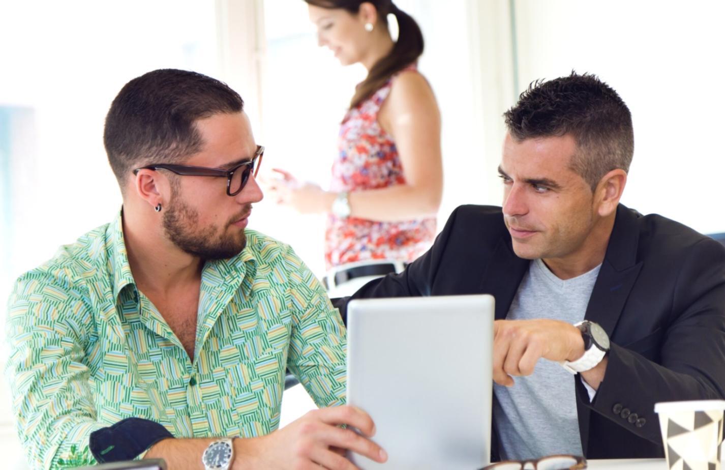 Workshop session showing participants learning expense categorization techniques